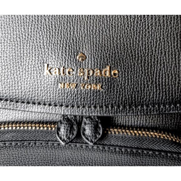 KATE SPADE NEW YORK Darcy Black Leather Backpack - Picture 10 of 12